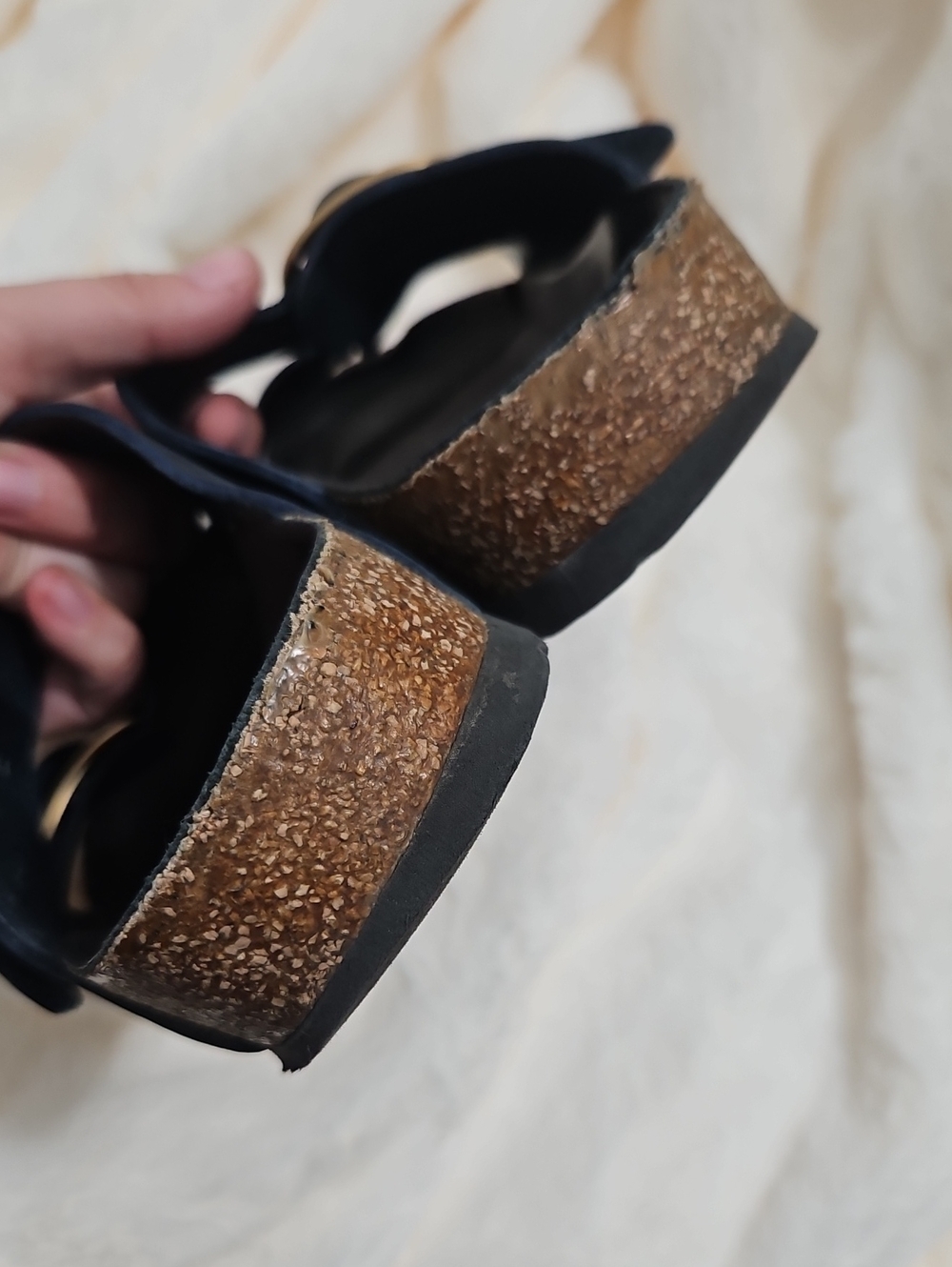 Birkenstock Arizona Big Buckle Sandals – Navy Leather – EU 40 / US 9-9.5 - Picture 3 of 9